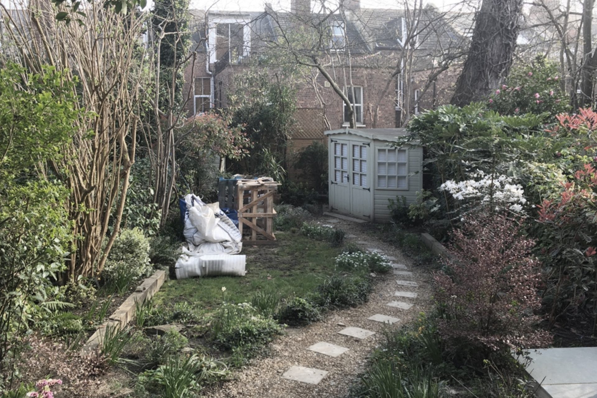 State of the garden before The Ginkgo Leaf's intervention