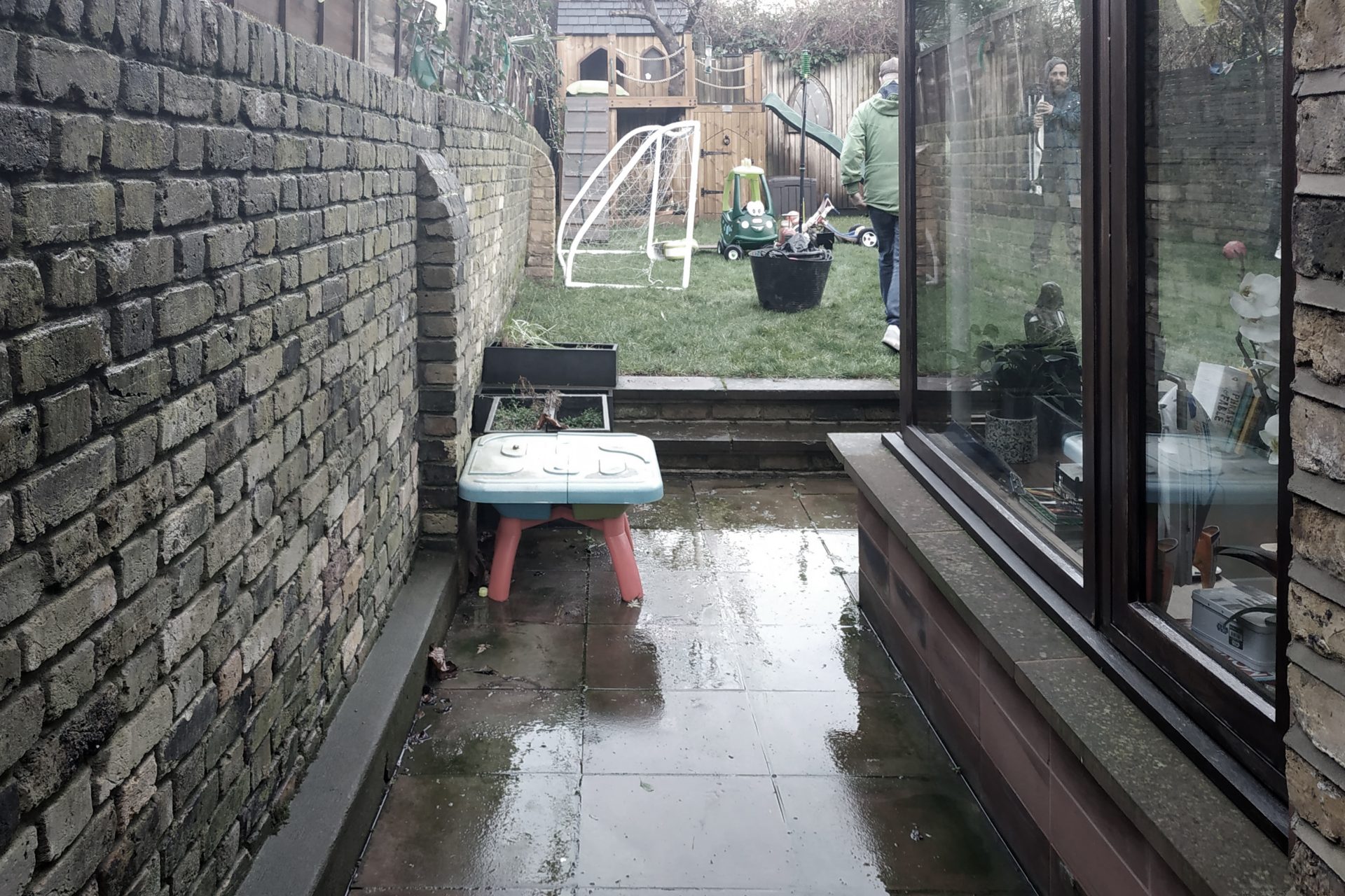 State of the garden before The Ginkgo Leaf's works