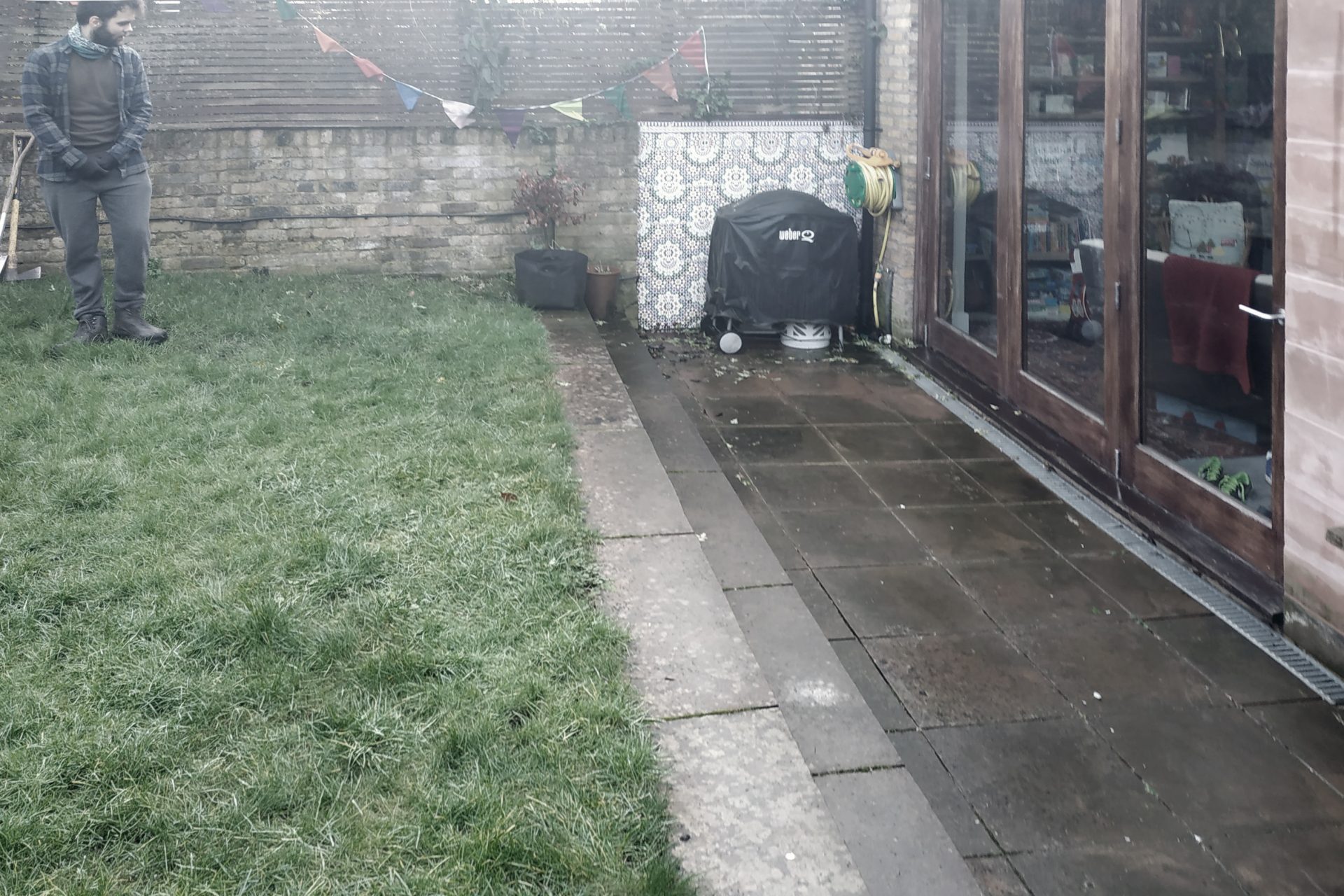 State of the garden before The Ginkgo Leaf's works