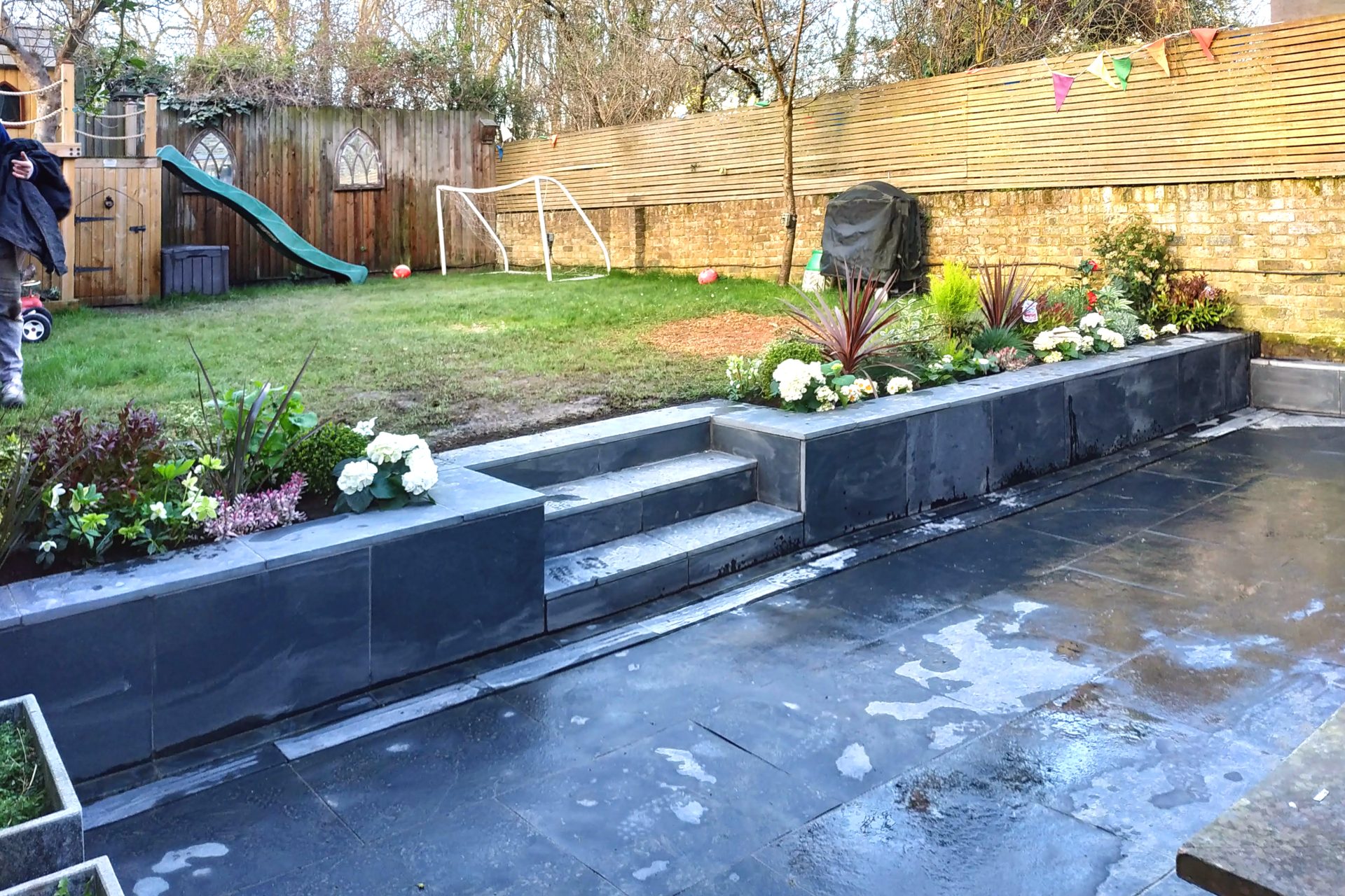 Finished garden after The Ginkgo Leaf's works