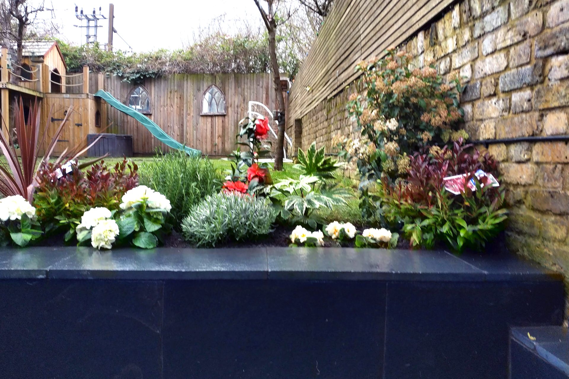 Finished garden after The Ginkgo Leaf's works